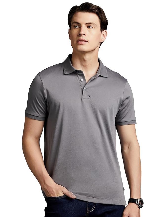 Symbol Premium Men's Solid Super Soft Classic Polo T-Shirt: Regular Fit